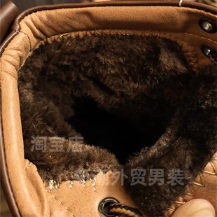 中筒马丁靴休闲鞋 头层牛皮 纯色百搭高端美式 秋冬男士 线下3000