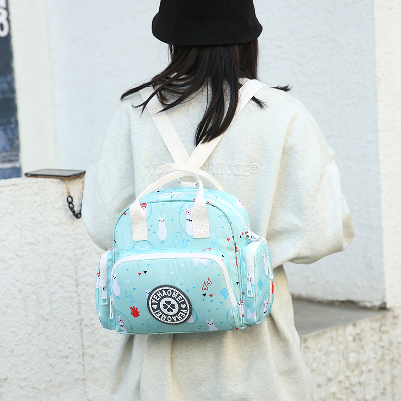 妈咪妈妈母婴外出背包2021年新款时尚手提双肩小号超轻便斜挎小包