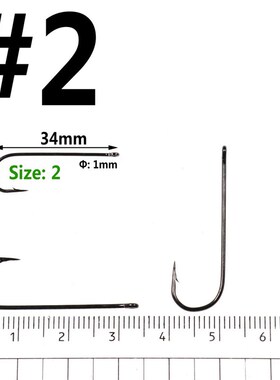 Bimoo 500PCS Aberdeen Long Shank Fish Hook Saltwater Fresh W