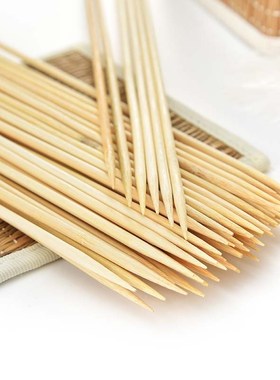Skewers-Sticks Grilled-Sign Barbeque-Tools Bamboo Wooden Out