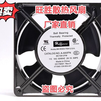 55303-7504 U.S.A A-4AXFN 25177001 4715MS-12W-B5A-A01 AC115V