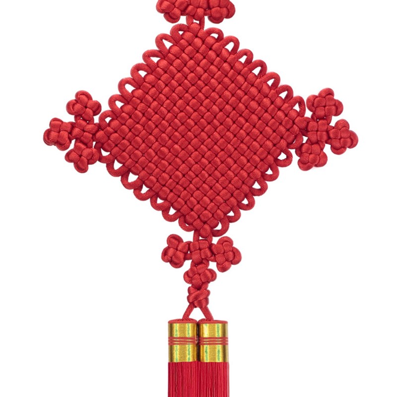 S588 手工丝线结客厅电视墙门上挂件新中X式装饰如意结