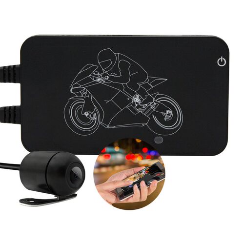 光阳250赛艇350摩托车行车记录仪WIFI原车适配预留孔暗装1080双录
