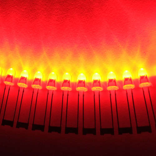 红发红连体灯led灯珠电子灯箱材料 发光二极管5mm 稳定.