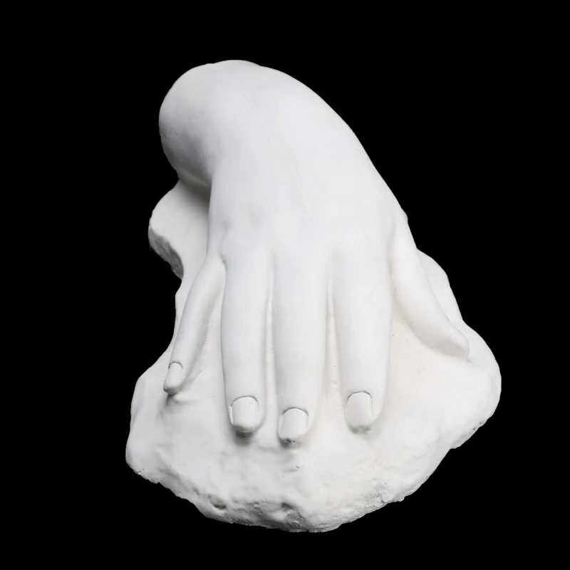 石膏像男手女手脚石m膏人头像美术用品石膏教具雕塑摆件写生素描