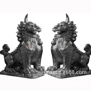 嘉祥石雕大青龙厂家兽青龙白虎雕塑价格景观石龙石虎图片