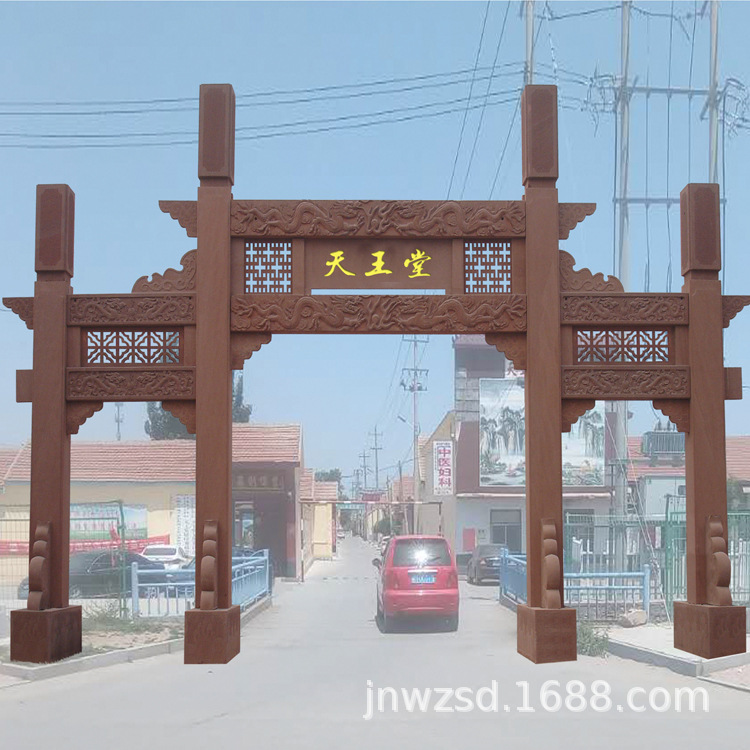 山东石雕牌坊图纸农村石坊哪里卖石制牌坊多少钱