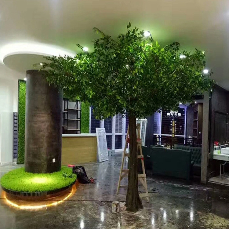 工厂定制高品质仿真榕树米高人造大榕树工程小区室内配景假树