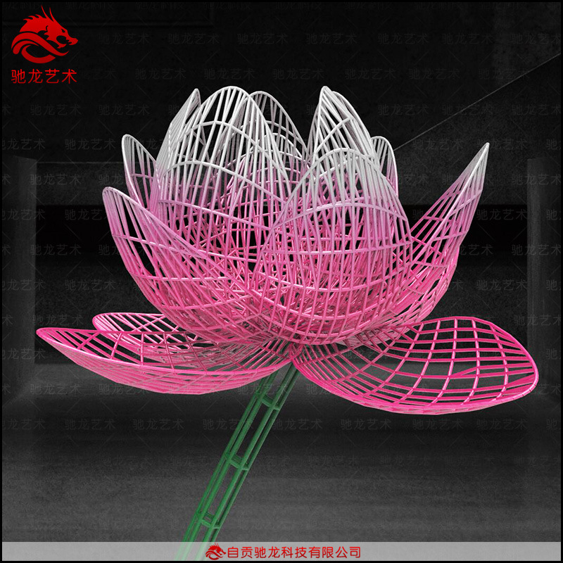 熊猫铁艺雕塑动物造型镂空不锈钢编织摆件定制艺术美陈丝雕装置