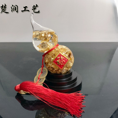 春莱新款上市金箔葫芦工艺品摆件台灣熱銷促销创意礼品新奇特产品