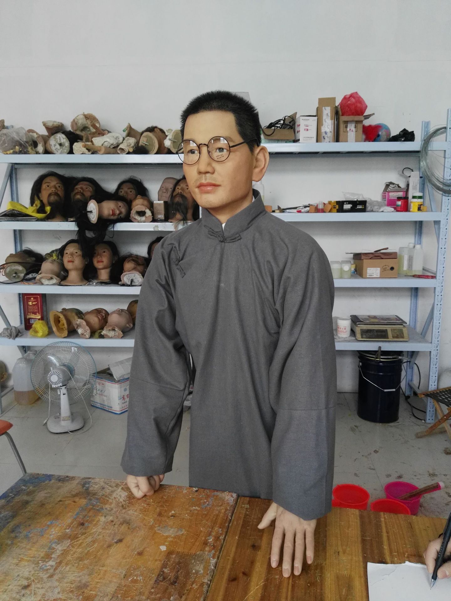 捣糍粑蜡像电动蜡像蜡像会动的蜡像蜡像场景复原