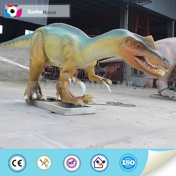 仿真恐龙大型恐龙模型制作吃鱼的重爪龙重现觅食场景