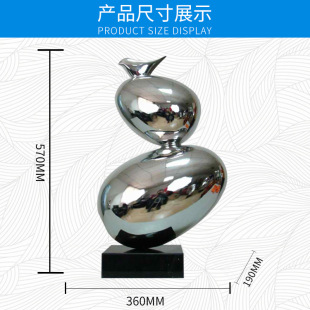 工艺品雕塑欧式 饰摆件会所抽象酒店大堂装 饰品 逍遥树脂电镀鸟赢装