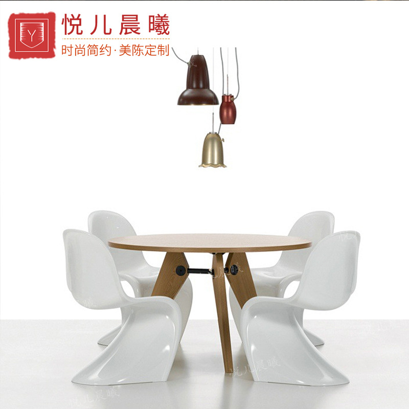 玻璃钢潘东椅休闲椅弧形靠背椅餐厅咖啡店座椅时尚居家设计师椅子