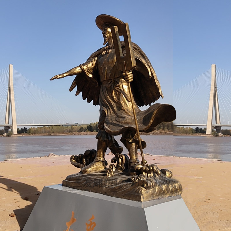 铸铜玻璃钢仿铜人物雕塑大禹治水雕塑室内外玻璃钢壁画浮雕