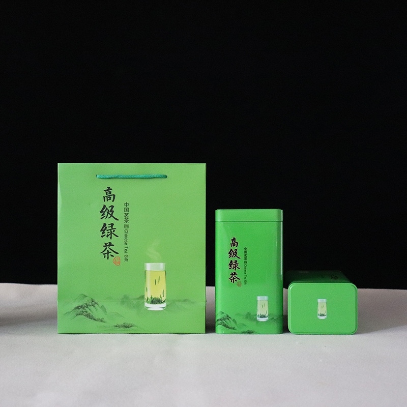 现货碧螺春通用罐装毛尖绿茶便携手提套装包装空礼盒