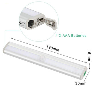 L0406 USB可充800MAH 10LED红外人体感应灯 橱柜小夜灯长条铝条灯