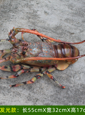 仿真螃蟹玻璃钢发光雕塑花蟹商场软装门头装饰小龙虾餐厅招牌摆件
