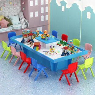 2024新款 大型游乐场设备游戏桌儿童沙盘桌粘土桌手工桌玩具桌多功