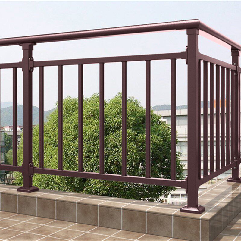 阳台护栏楼梯扶手铝合金锌钢栏杆铁艺不锈钢室外内安全仿木纹围栏