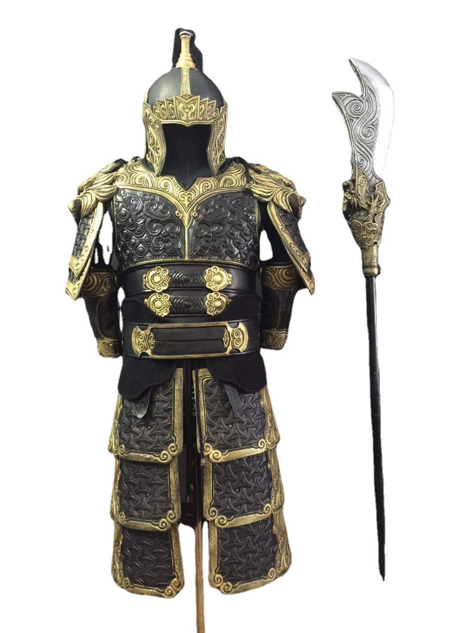 仿古代将军盔甲古装片武将铠甲工艺品定剧组演出服装可穿