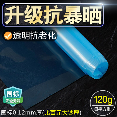 加厚大棚膜保温塑料布防雨防水防风家用封窗阳台透明薄膜小拱棚膜