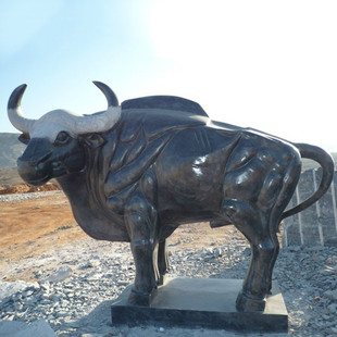 石雕动物华尔街牛户外广场牛气冲天摆件开荒牛耕地牛动物石雕牛