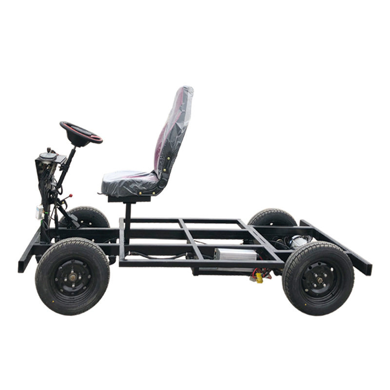 电动四轮车底盘车架花车巡游底盘车架餐车小吃车彩车底盘