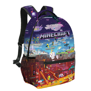 世界背包中小学生我儿童Minecraft双肩包 现货新款 书包