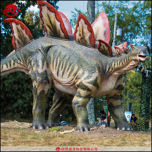 三角龙模型大恐龙游乐恐龙动态雕塑橡胶软体电动恐龙制作