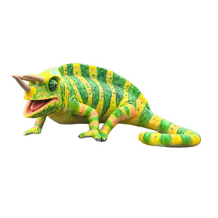巨型仿真变色龙模型动物模型道具制作声光电结合机械蜥蜴