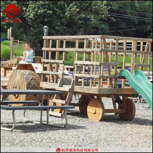 木质无动力乐园游乐设备儿童拓展体育游乐设施实木大型原木装 置