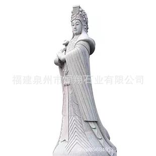 宫庙石雕千里眼摆放石雕顺风耳佛像安装传统石材妈祖雕刻