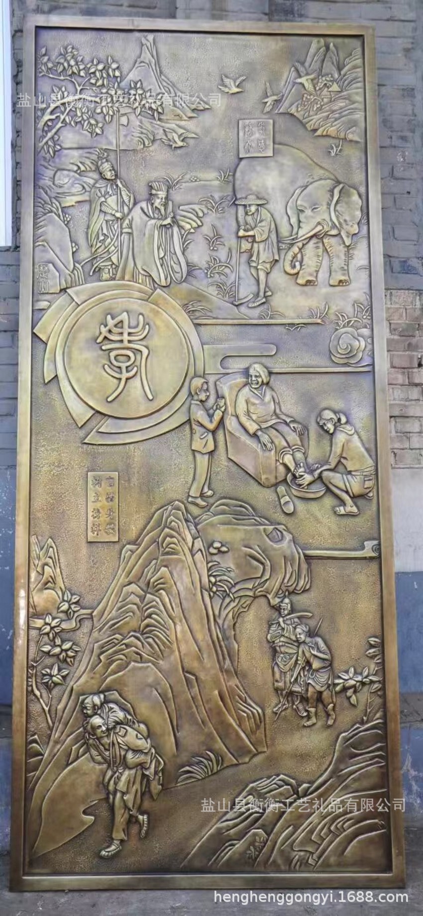 锻铜浮雕画镂空黄铜动物铜板画复古怀旧壁画中式挂画装饰画背景墙图片