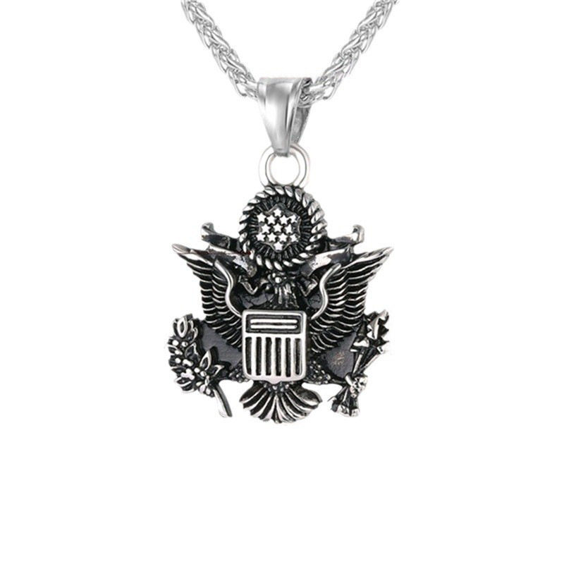 temu热卖合金美国国徽吊坠 美国独立日纪念品吊坠
