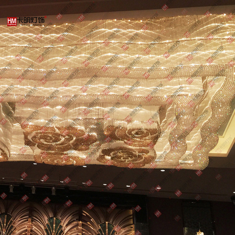 现货酒店工程灯宾馆售楼部KTV会所大堂水晶灯长方形厂家,家装灯饰光源,客厅吊灯,淘宝优惠券,粉丝福利购,淘宝优惠卷
