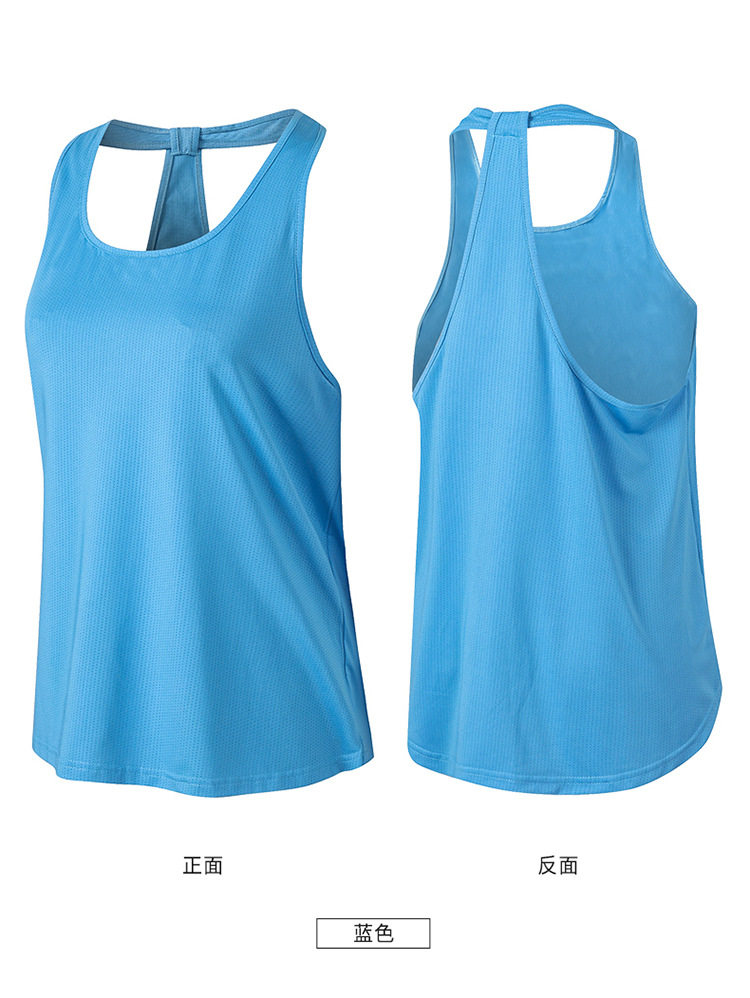 Вкладыши в бюстгальтер 女士瑜伽健身罩衫 宽松跑步运动上衣吸湿排汗透气速干背心02113