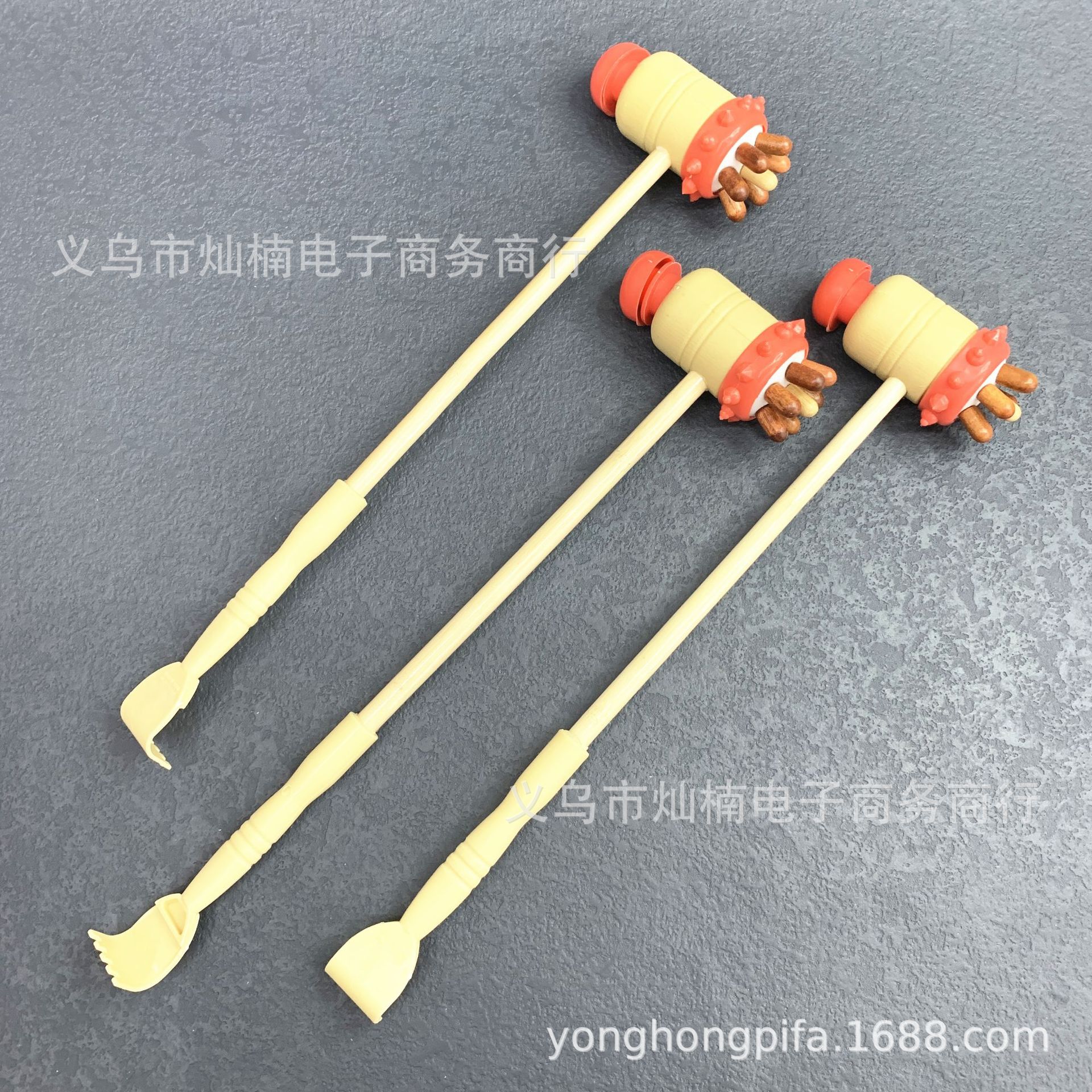 新七孔锤敲打锤手动按摩锤弹力双面锤按摩棒拍打棒敲背锤经络拍