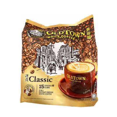 马来西亚咖啡袋装经典原味/榛果无糖速溶白咖啡15条入