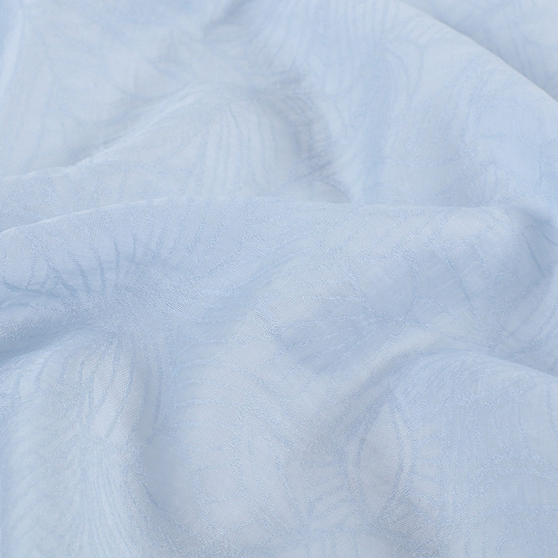 新款直销天丝叶子提花不易皱面料 20D汉服古装连衣裙布料厂家现货