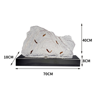饰雪假山石头透明树脂雕塑艺术 造景客厅摆件家居饰品玄关办公室装