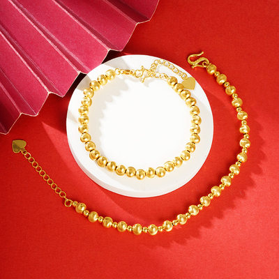 新中式串珠手链越南沙金古法传承义乌饰品厂家直供直播间爆款复古