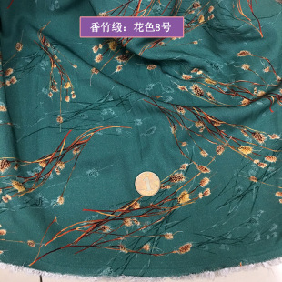 棉绸c人造棉布料绵绸裙u子儿童连衣裙服装 新款 面料宝宝夏季 睡衣印