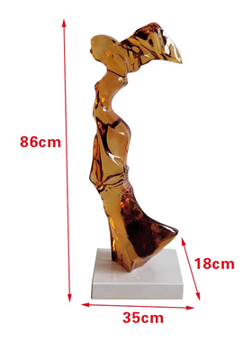 透明树脂雕塑抽象艺术摆件售楼处酒店展厅家居玄关客厅装饰工艺品