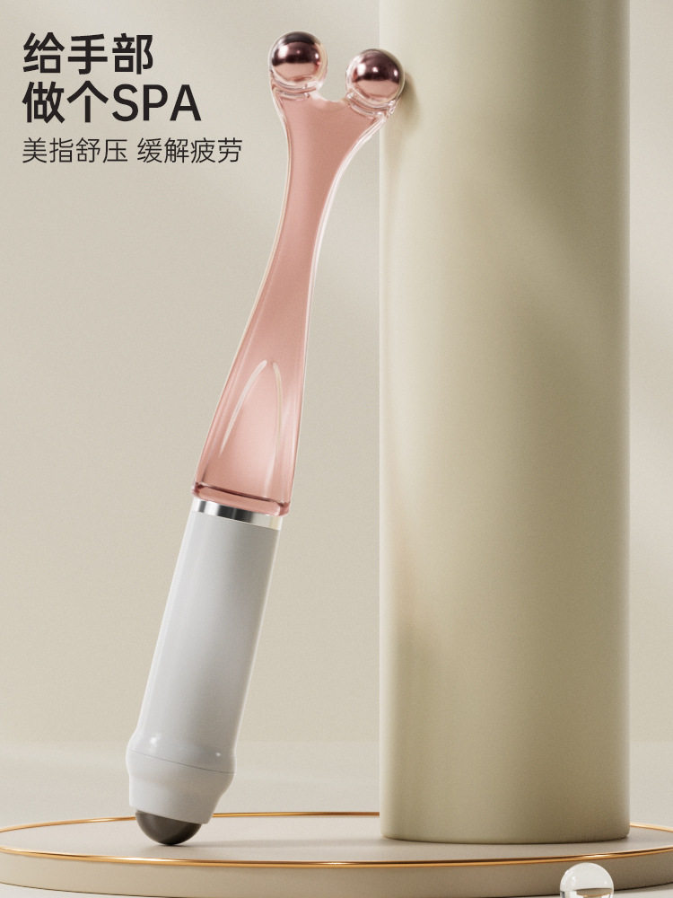 手指滚轮按摩器磁珠夹手指关节按摩仪虎口手麻美白细手珠按摩棒