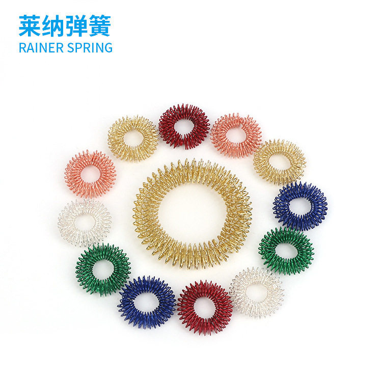 手指按摩器弹簧指环按摩弹簧迷你手指按摩环现货批货