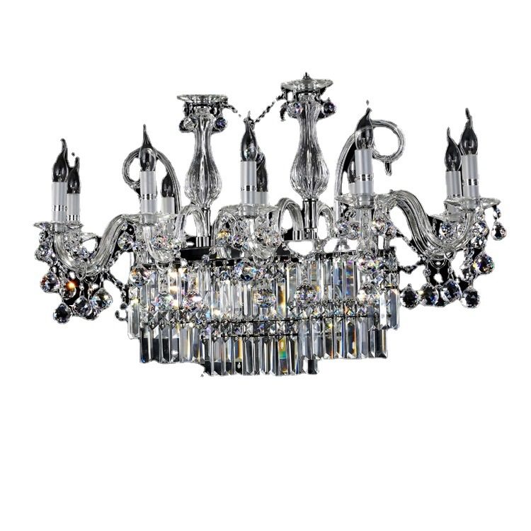 欧式水晶吊灯客厅灯美式蜡烛卧室餐厅灯长方型酒吧灯KTV创意灯具,家装灯饰光源,客厅吊灯,淘宝优惠券,粉丝福利购,淘宝优惠卷