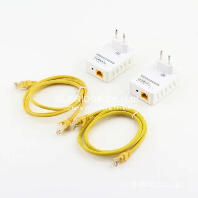 2Pcs EDUP Plug AV 200Mbps Powerline Adapter Mini Network
