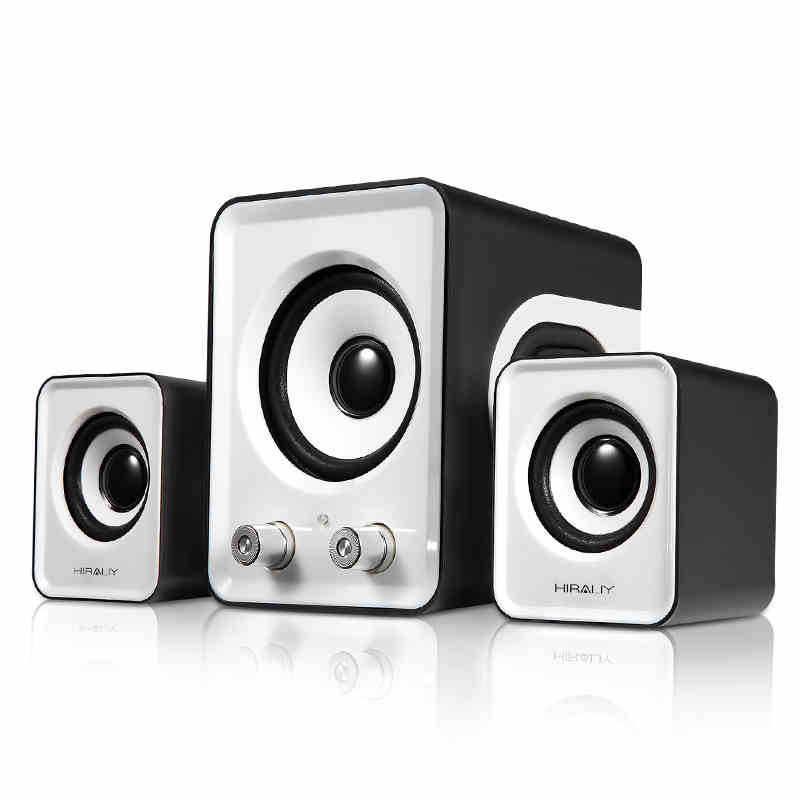 HIRALIY A8笔记本台式电脑2.1多媒体音响迷你小音箱家用重低音炮