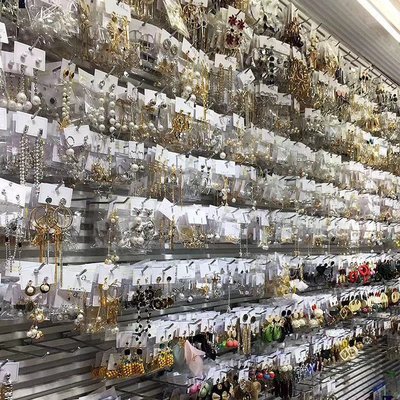 欧美风水钻几何质感耳坠网红同款